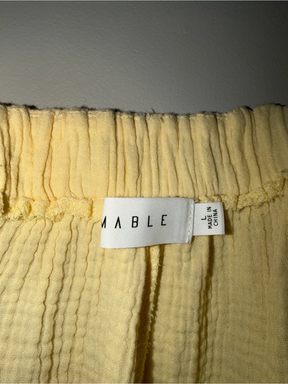 Light Yellow Textured Romper - Picture 3 of 3